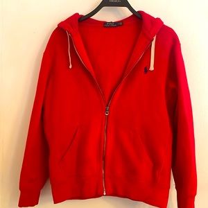 Size M Red Polo Ralph Lauren hoodie
